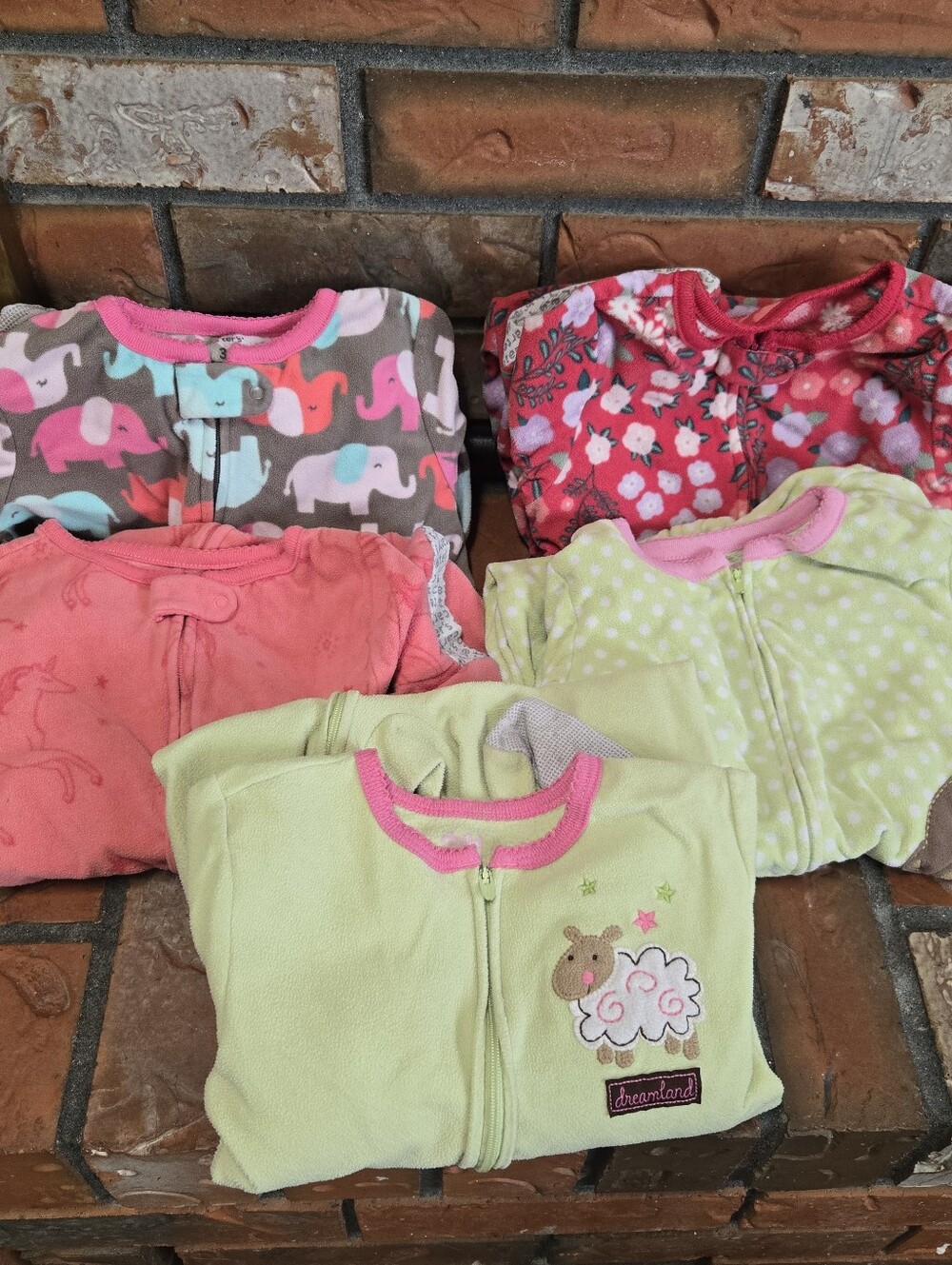 5 Carters Fleece Pajamas